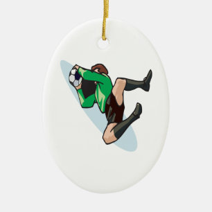 Soccer Goalie Keramisch Ornament
