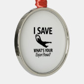 Soccer Goalie Metalen Ornament (Rechts)