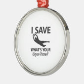 Soccer Goalie Metalen Ornament (Links)