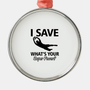Soccer Goalie Metalen Ornament