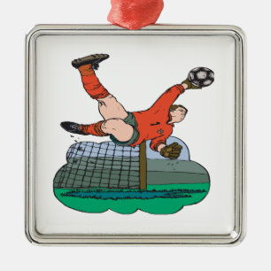 Soccer Goalie Metalen Ornament