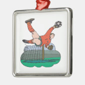 Soccer Goalie Metalen Ornament (Links)