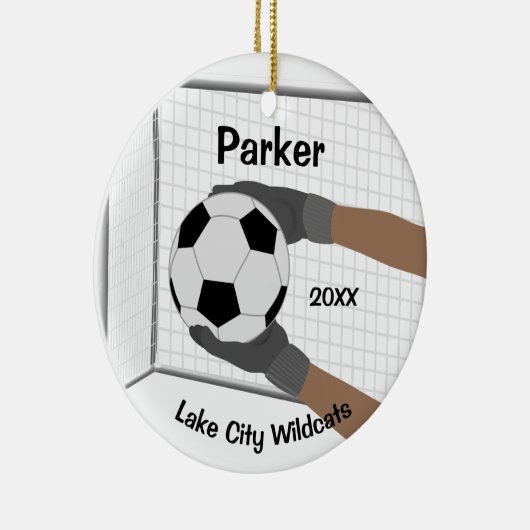 Soccer Goalie Ornament (Rechts)