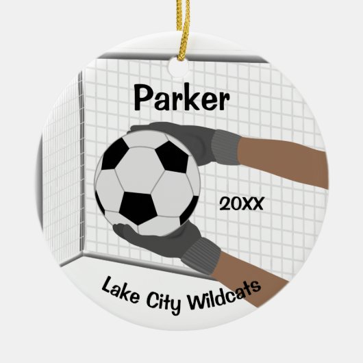 Soccer Goalie Ornament (Voorkant)