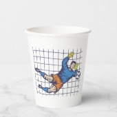 Soccer Goalie Papieren Bekers (Voorkant)