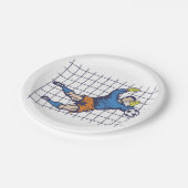 Soccer Goalie Papieren Bordje (Gekanteld)