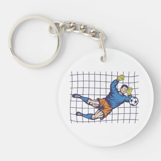 Soccer Goalie Sleutelhanger (Voorkant)
