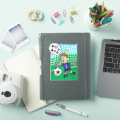 Soccer Goalkeeper Custom-Cut Vinyl Sticker (iPad Cover)