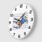 Soccer Goalkeeper Diving Save Grote Klok (Hoek)