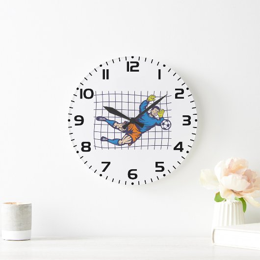 Soccer Goalkeeper Diving Save Grote Klok