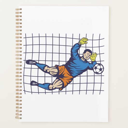 Soccer Goalkeeper Diving Save Planner (Voorkant)
