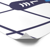 Soccer Goalkeeper Diving Save Poster (Hoek)