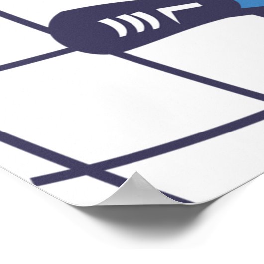 Soccer Goalkeeper Diving Save Poster (Hoek)