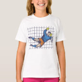 Soccer Goalkeeper Diving Save T-shirt (Voorkant)