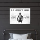 Soccer Goalkeeper Personalized Keeper's Creed Canvas Afdruk<br><div class="desc">Celebrate the spirit of the goalkeeper with this inspiring canvas wall art piece that embodies determination and skill. Perfect for soccer enthusiasts, this design showcases the unique mindset and resilience required on the field. Display it proudly to remind yourself of the dedication and bravery goalkeepers bring to every game. Order...</div>