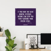 Soccer Goals en Attitude Poster Paars Denim 006 (Thuiskantoor)