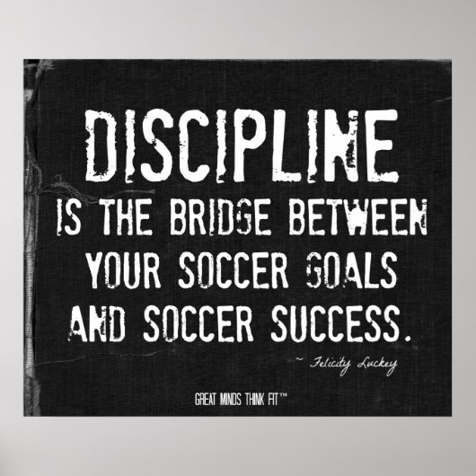 Soccer Goals en Success Poster in Black Denim 005 (Voorkant)