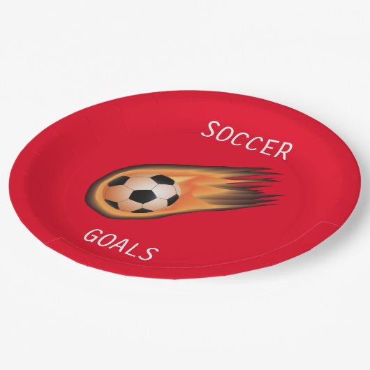SOCCER "GOALS"-papieren borden. Papieren Bordje (Gekanteld)