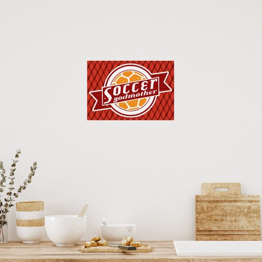 Soccer Godmoeder Print (Keuken)