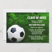 Soccer Graduation Party Aankondiging Uitnodigingen (Voorkant)