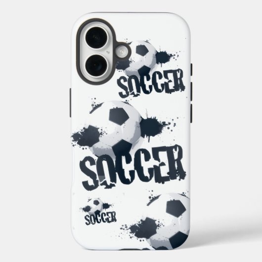 Soccer Graffiti iPhone 16 Case (Achterkant)