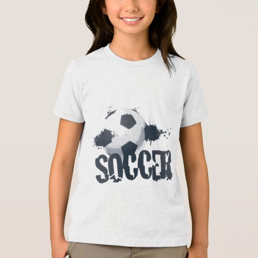 Soccer Graffiti Kids T-Shirt (Voorkant)