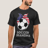 Soccer Grandma Jersey Grandouders American Soccer T-shirt (Voorkant)