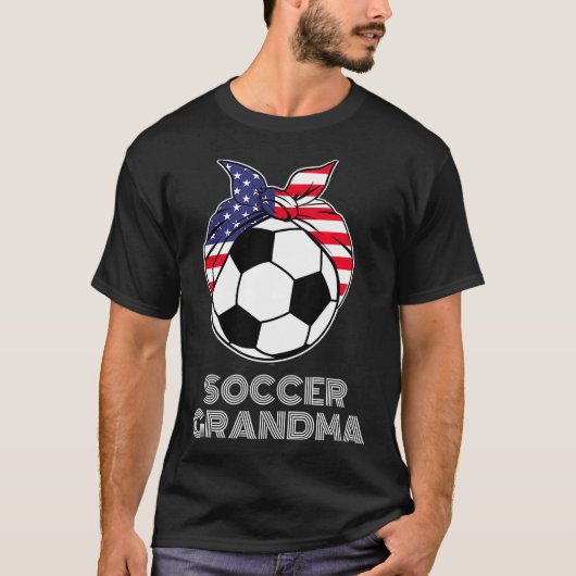 Soccer Grandma Jersey Grandouders American Soccer T-shirt (Voorkant)