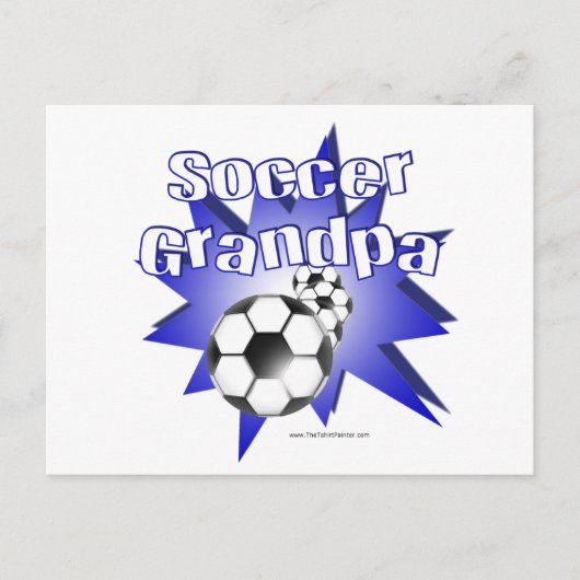 Soccer Grandpa Briefkaart (Voorkant)