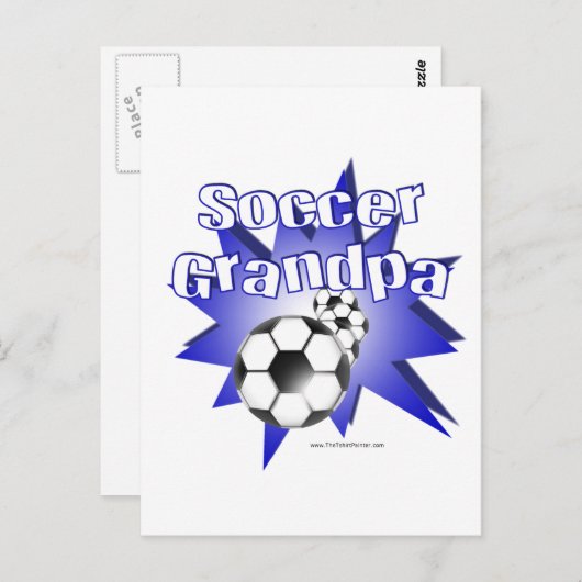 Soccer Grandpa Briefkaart (Voorkant / Achterkant)