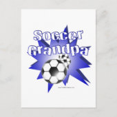 Soccer Grandpa Briefkaart (Voorkant)