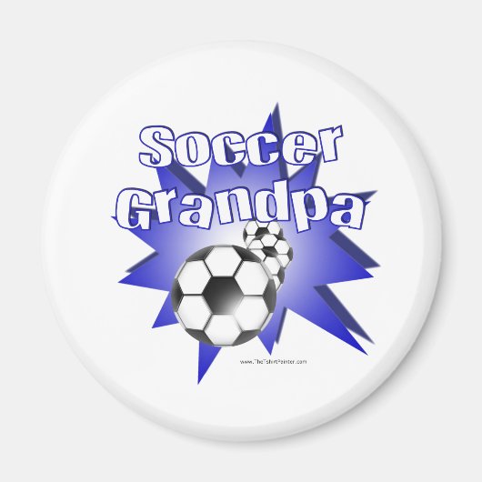 Soccer Grandpa Magneet (Voorkant)