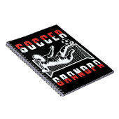 Soccer Grandpa Sportsman Granddad Notitieboek (Rechterzijde)