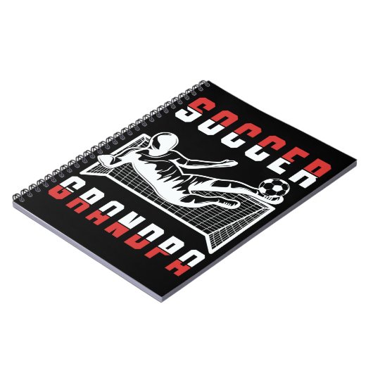 Soccer Grandpa Sportsman Granddad Notitieboek (Linkerzijde)