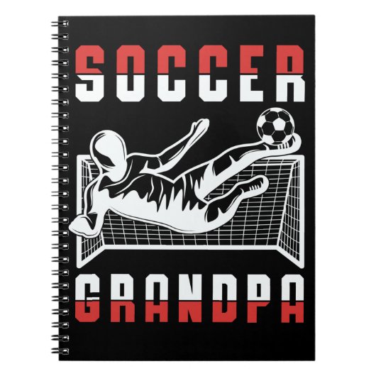 Soccer Grandpa Sportsman Granddad Notitieboek (Voorkant)
