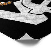 Soccer Graphic Gezegde Love Heart Ball Poster (Hoek)