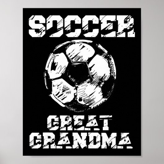Soccer Great Grandma Funny Soccer Player Grandma  Poster (Voorkant)