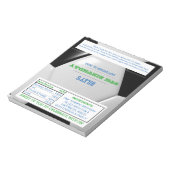 Soccer Green Blue Party Favor Candy Wrappers Notitieblok (Linkerzijde)