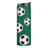Soccer Green Personalised Kids Back to School Thermosbeker (Gedraaid links)