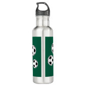 Soccer Green Personalised Kids Back to School Waterfles (Achterkant)