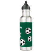 Soccer Green Personalised Kids Back to School Waterfles (Rechts)