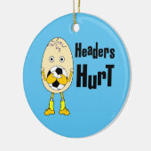 Soccer Headers Hurt Keramisch Ornament (Links)