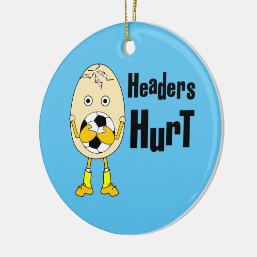 Soccer Headers Hurt Keramisch Ornament (Links)