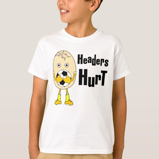 Soccer Headers Hurt T-shirt (Voorkant)