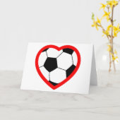 Soccer Heart Kaart (Gele Bloem)