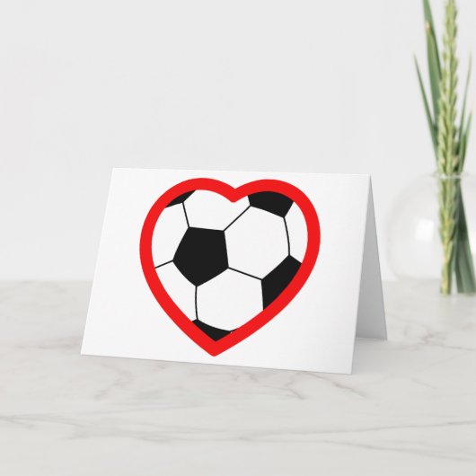 Soccer Heart Kaart (Voorkant)