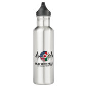 Soccer Heartbeat USA Canada Mexico 2026 Waterfles (Rechts)