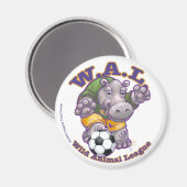 Soccer Hippo Magnets Magneet (Voorkant / Achterkant)