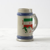 Soccer Iran Stein Bierpul (Voorkant rechts)
