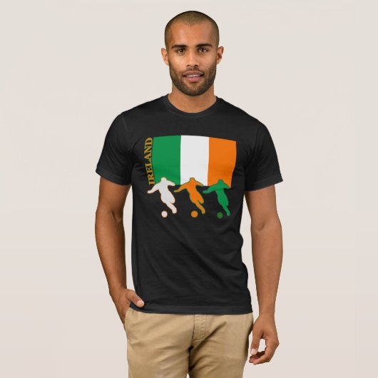 Soccer Ireland Dark T-Shirt (Voorkant volledig)